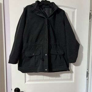 New Look Charcoal Hooded Jacket